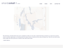 Tablet Screenshot of amandasmall.com